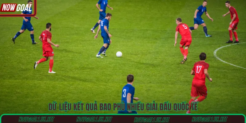 Dữ liệu kết quả bao phủ nhiều giải đấu quốc tế